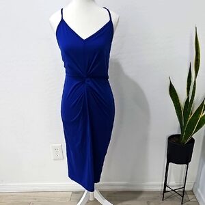 Casual Blue Sleeveless Dress